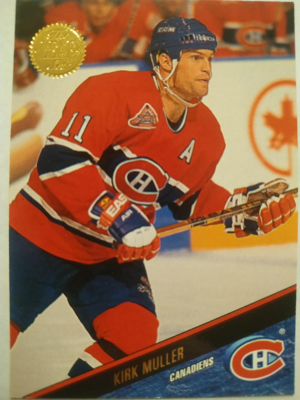 ХОККЕЙ КАРТОЧКА НХЛ LEAF SET SERIES ONE 1993-94 KIRK MULLER MONTREAL #182