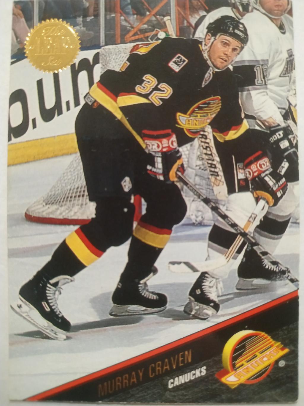 ХОККЕЙ КАРТОЧКА НХЛ LEAF SET SERIES ONE 1993-94 MURRAY CRAVEN VANCOUVER #5