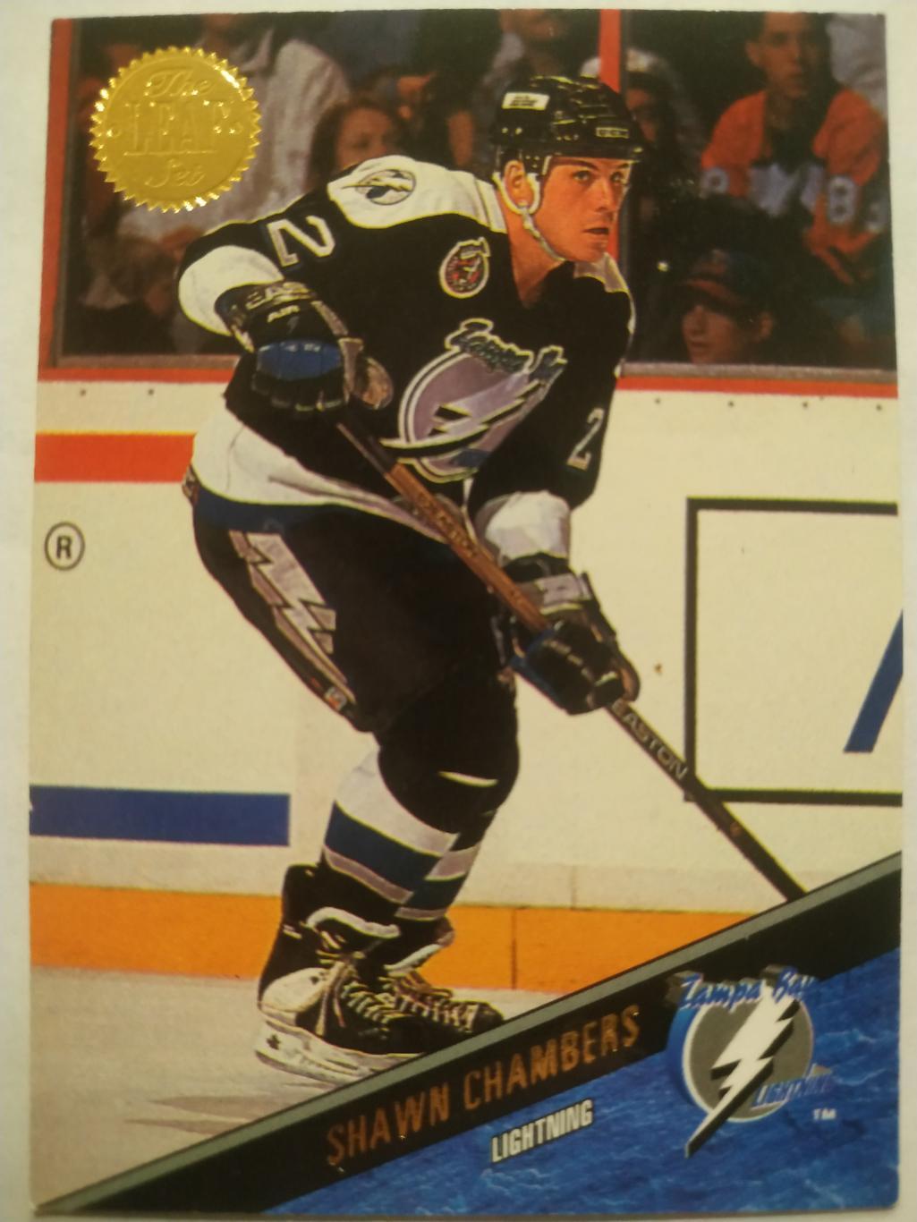 ХОККЕЙ КАРТОЧКА НХЛ LEAF SET SERIES ONE 1993-94 SHAWN CHAMBERS LIGHTNING #40