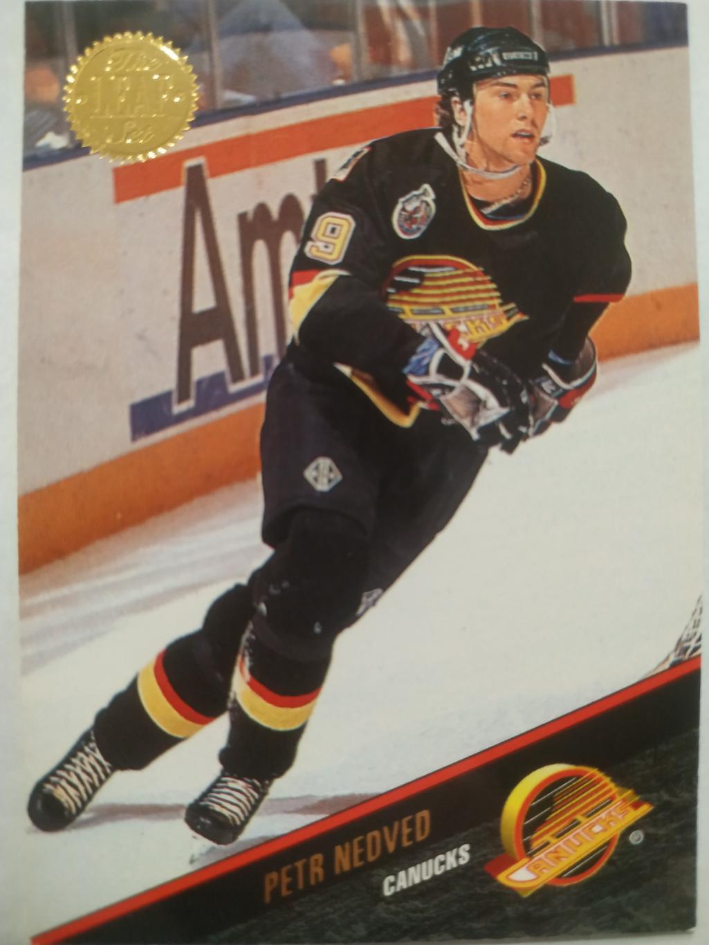 ХОККЕЙ КАРТОЧКА НХЛ LEAF SET SERIES ONE 1993-94 PETR NEDVED VANCOUVER #78