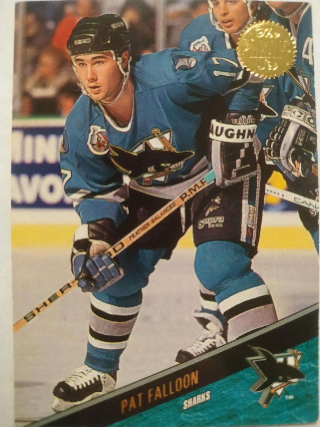ХОККЕЙ КАРТОЧКА НХЛ LEAF SET SERIES ONE 1993-94 PAT FALLOON SAN JOSE SHARKS #49