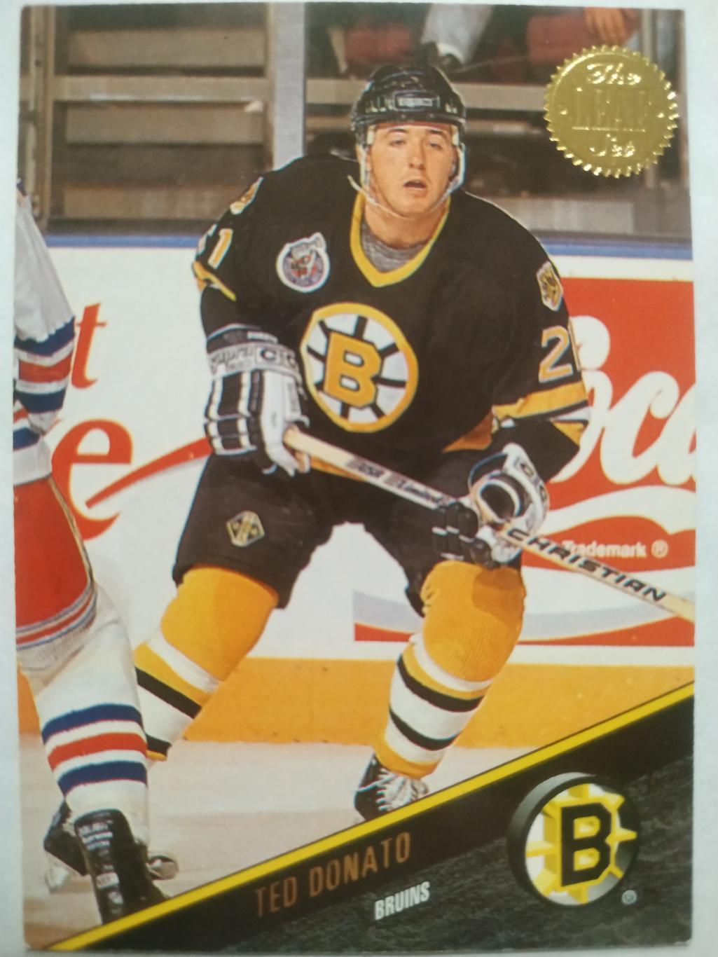 ХОККЕЙ КАРТОЧКА НХЛ LEAF SET SERIES ONE 1993-94 TED DONATO BOSTON BRUINS #54