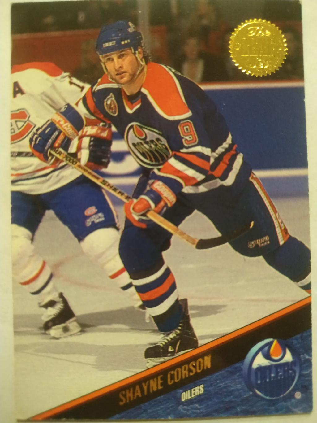 ХОККЕЙ КАРТОЧКА НХЛ LEAF SET SERIES ONE 1993-94 SHAYNE CORSON EDMONTON #46