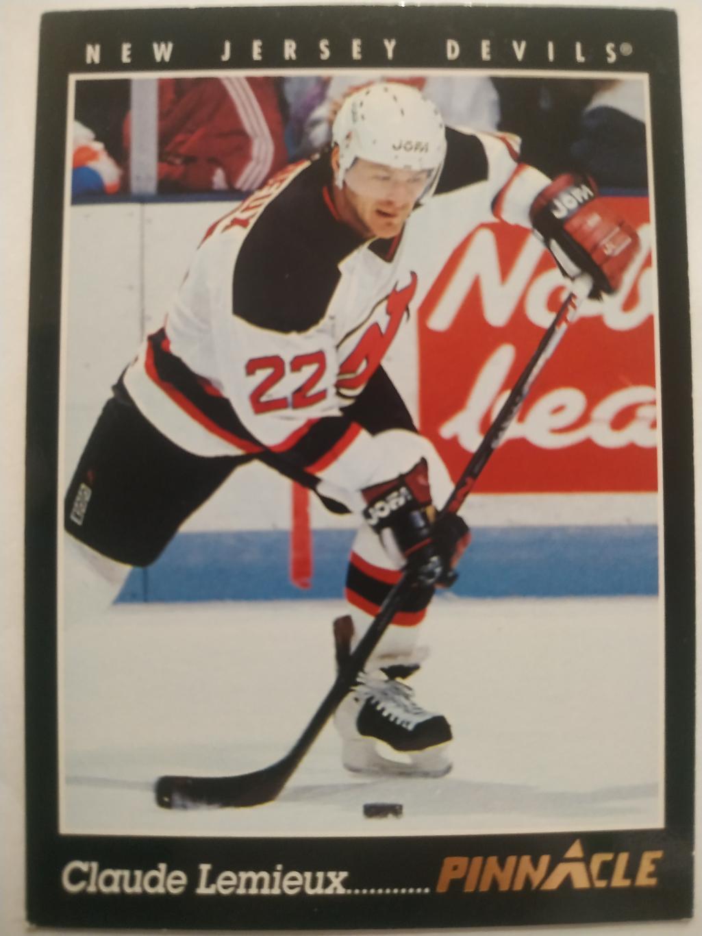 ХОККЕЙ КАРТОЧКА НХЛ PINNACLE 1993-94 NHL CLAUDE LEMIEUX NEW JERSEY DEVILS #251