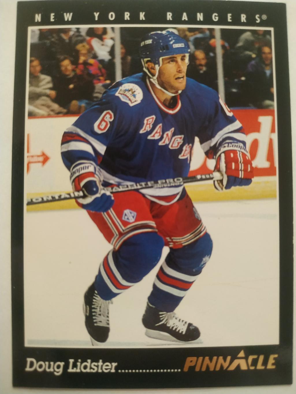 ХОККЕЙ КАРТОЧКА НХЛ PINNACLE 1993-94 NHL DOUG LIDSTER NEW YORK RANGERS #355