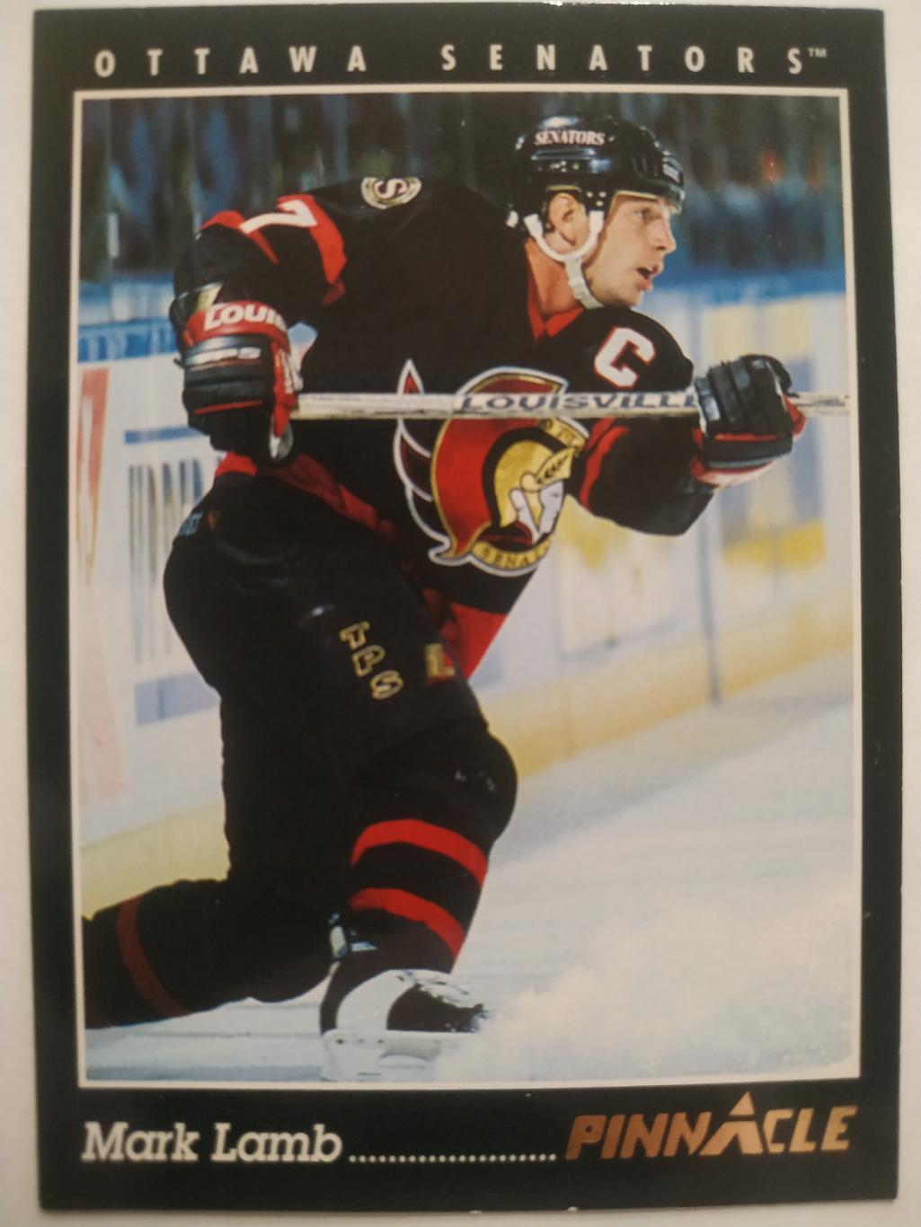 ХОККЕЙ КАРТОЧКА НХЛ PINNACLE 1993-94 NHL MARK LAMB OTTAWA SENATORS #323