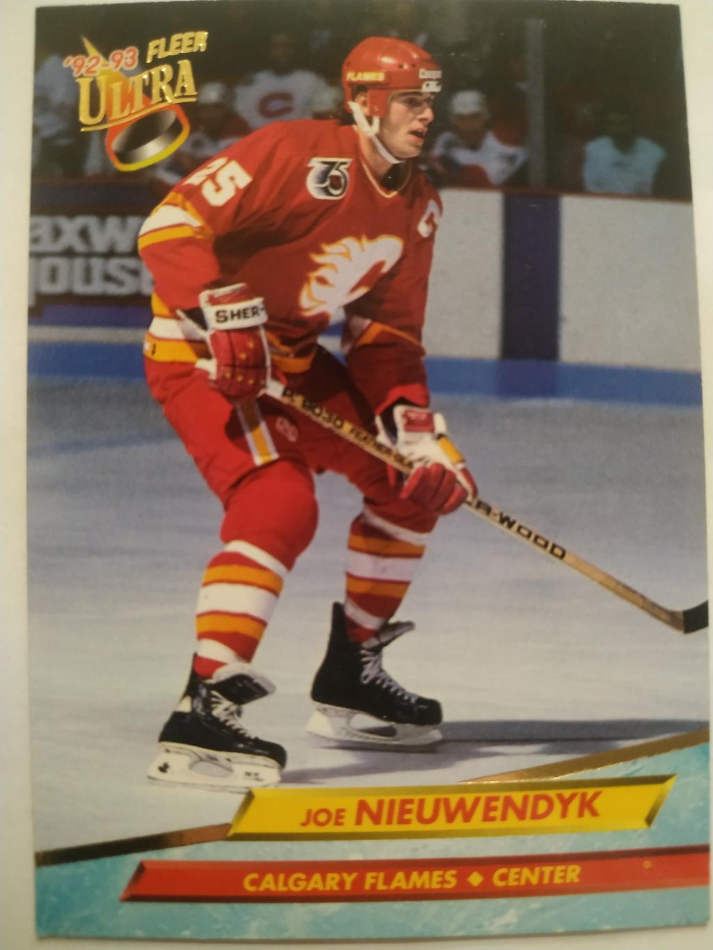 ХОККЕЙ КАРТОЧКА НХЛ FLEER ULTRA 1992-93 NHL JOE NIEUWENDYK CALGARY FLAMES #25