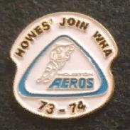 ЗНАЧОК ХОККЕЙ ВХА ХЬЮСТОН АЭРОС 1973-1974 WHA HOUSTON AEROS HOCKEY PIN 1