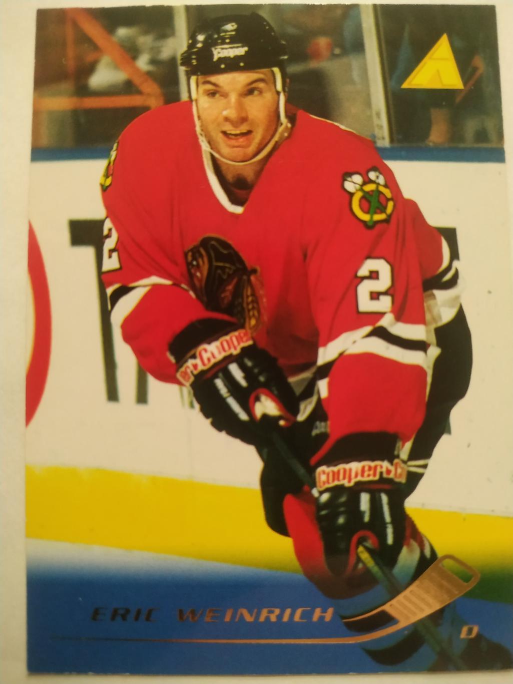 ХОККЕЙ КАРТОЧКА НХЛ PINNACLE 1995-96 NHL ERIC WEINRICH CHICAGO BLACKHAWKS #182