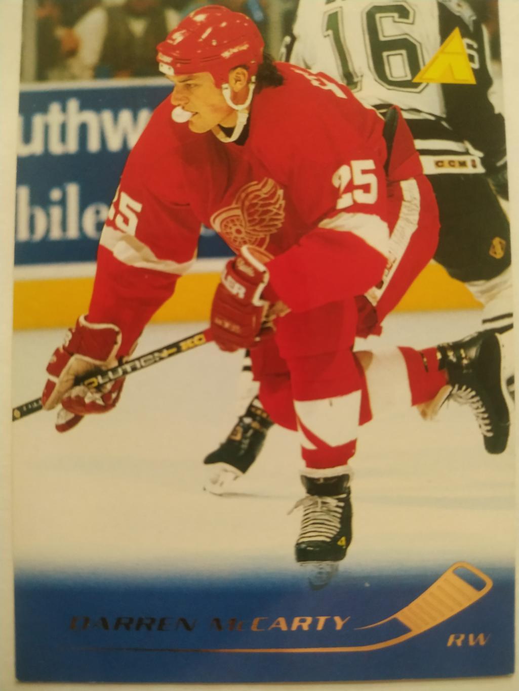 ХОККЕЙ КАРТОЧКА НХЛ PINNACLE 1995-96 NHL DARREN MCCARTY DETROIT RED WINGS #176