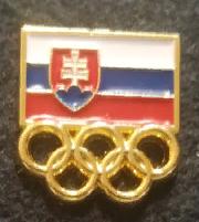 ХОККЕЙ ЗНАЧОК СЛОВАКИЯ ОЛИМПИЙСКИЕ ИГРЫ SLOVAKIA OLYMPIC GAME HOCKEY PIN 1