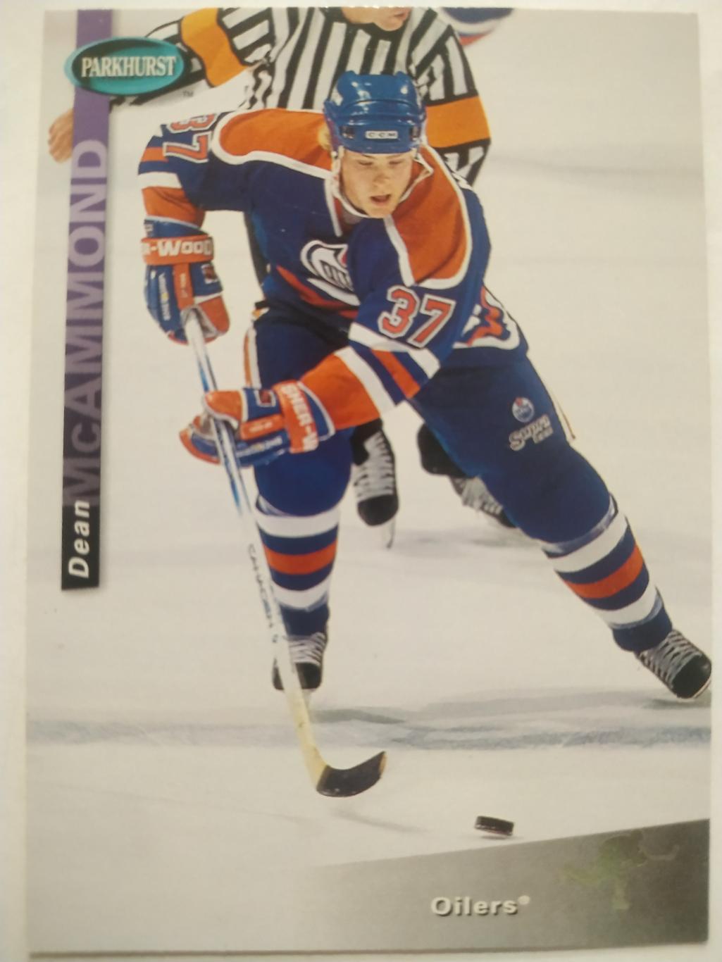 ХОККЕЙ КАРТОЧКА НХЛ PARKHURST 1994-95 NHL DEAN MCAMMOND EDMONTON OILERS #SE62