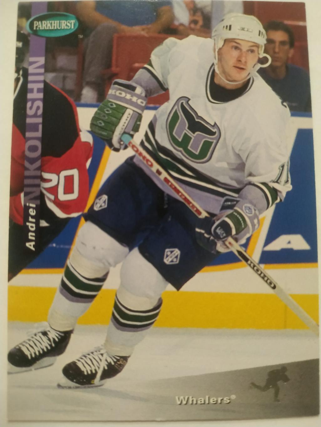 ХОККЕЙ КАРТОЧКА НХЛ PARKHURST 1994-95 NHL ANDREI NIKOLISHIN HARTFORD #SE72