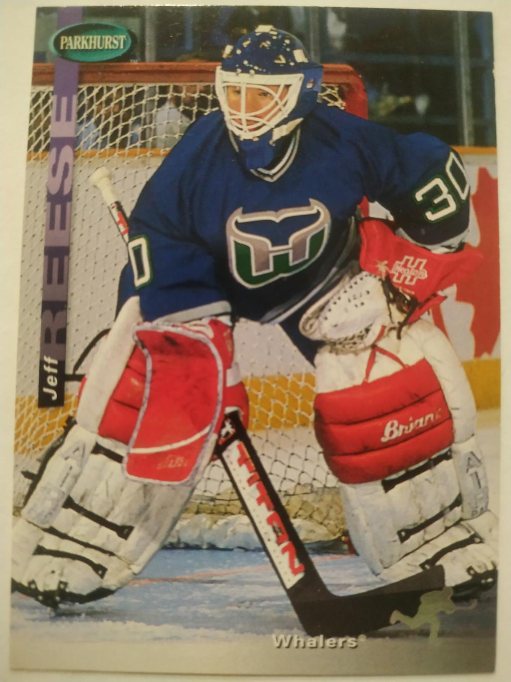 ХОККЕЙ КАРТОЧКА НХЛ PARKHURST 1994-95 NHL JEFF REESE HARTFORD WHALERS #SE74