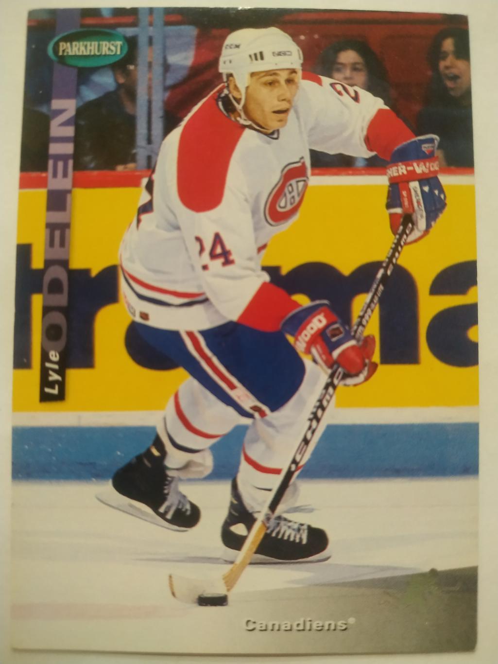 ХОККЕЙ КАРТОЧКА НХЛ PARKHURST 1994-95 NHL LYLE ODELEIN MONTREAL CANADIENS #SE89