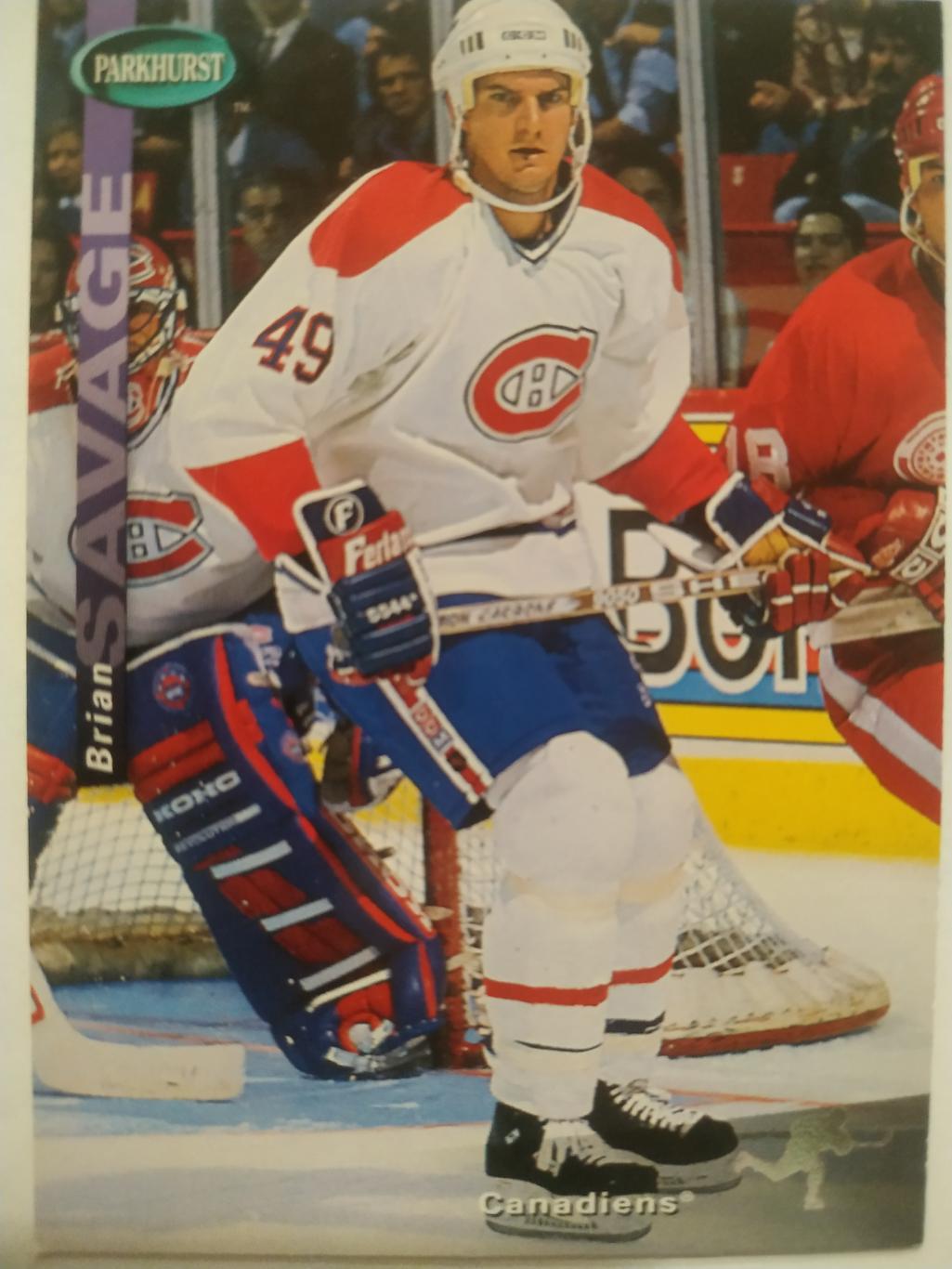 ХОККЕЙ КАРТОЧКА НХЛ PARKHURST 1994-95 NHL BRIAN SAVAGE MONTREAL CANADIENS #SE90
