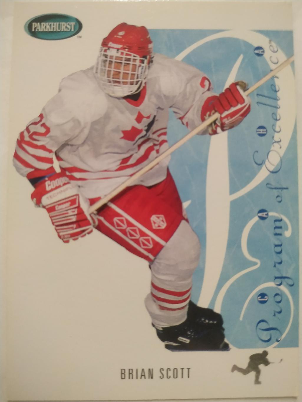ХОККЕЙ КАРТОЧКА НХЛ PARKHURST 1994-95 NHL BRIAN SCOTT TEAM CANADA #SE268