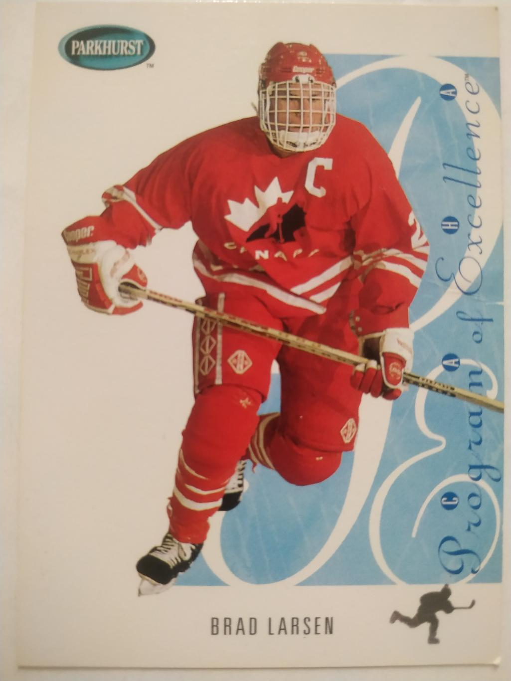 ХОККЕЙ КАРТОЧКА НХЛ PARKHURST 1994-95 NHL BRAD LARSEN TEAM CANADA #SE269