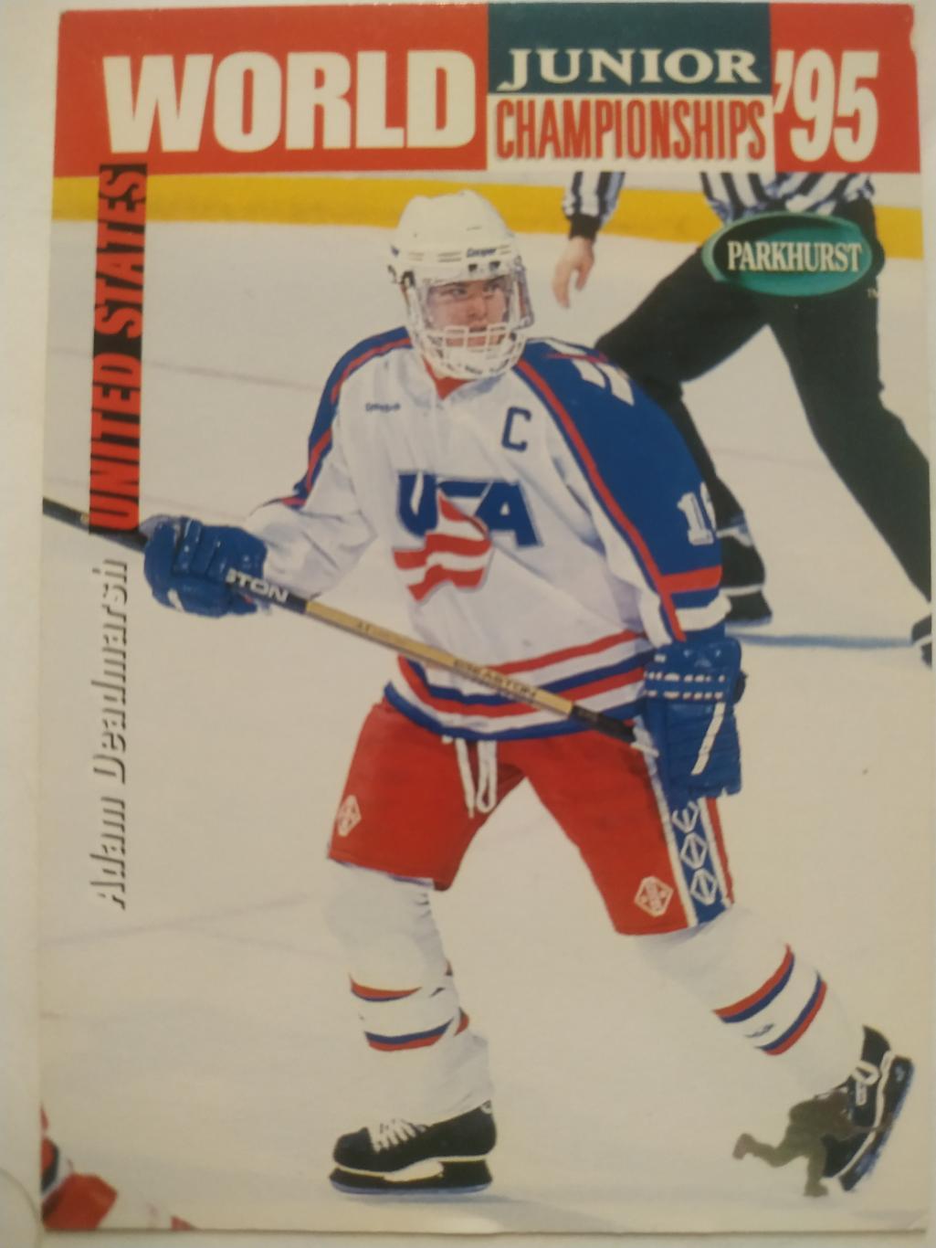 ХОККЕЙ КАРТОЧКА НХЛ PARKHURST 1994-95 NHL ADAM DEADMARSH UNITED STATES #SE246