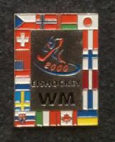 ХОККЕЙ ЗНАЧОК ЧЕМПИОНАТ МИРА ПО ХОККЕЮ 2000 IIHF WORLD HOCKEY CHAMPIONSHIP PIN 1
