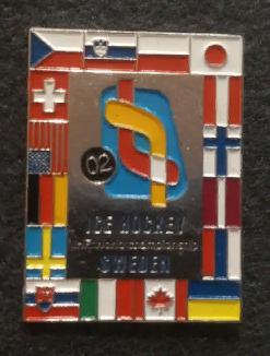 ХОККЕЙ ЗНАЧОК ЧЕМПИОНАТ МИРА ПО ХОККЕЮ 2002 IIHF WORLD HOCKEY CHAMPIONSHIP PIN