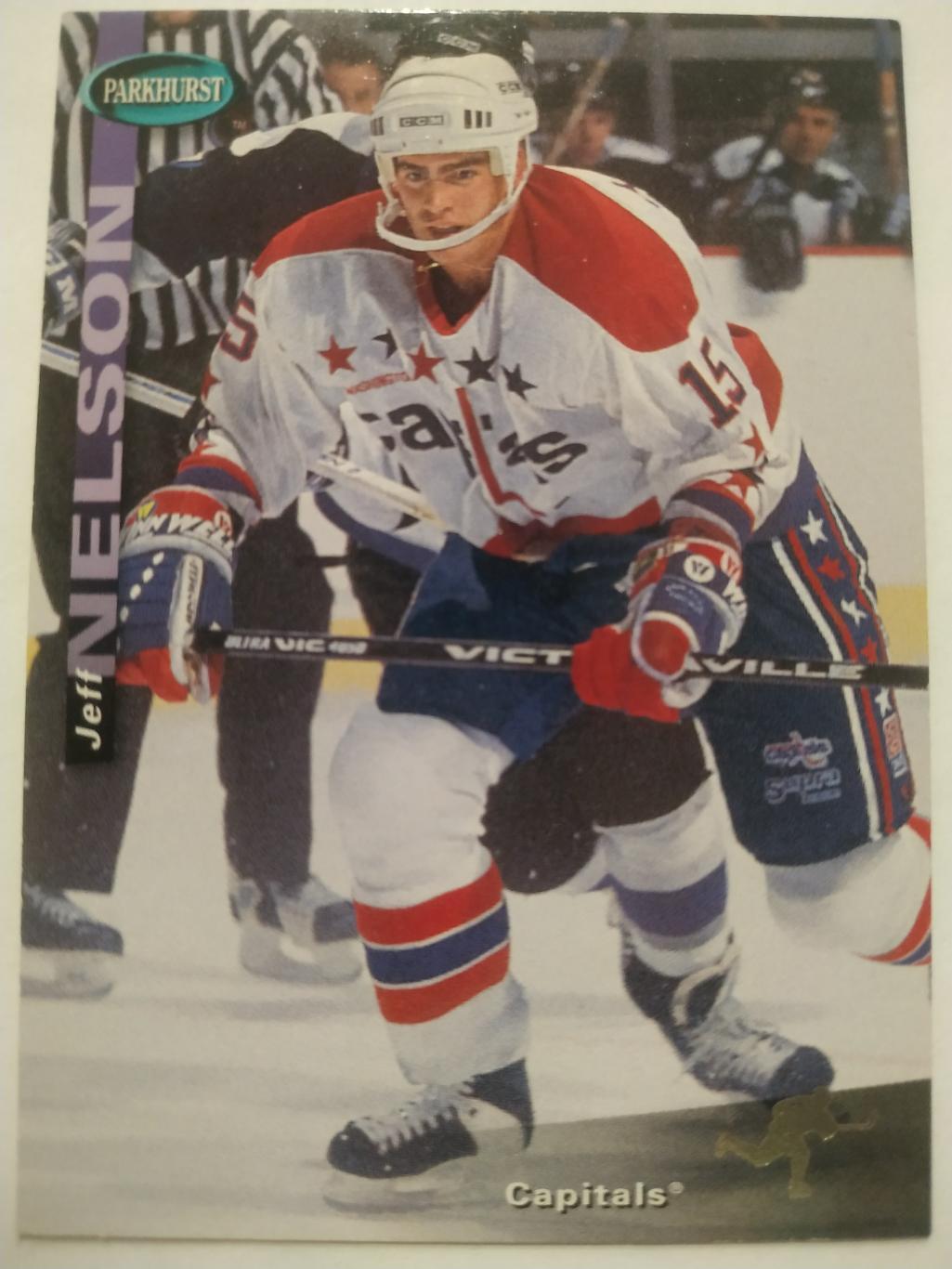ХОККЕЙ КАРТОЧКА НХЛ PARKHURST 1994-95 NHL JEFF NELSON WASHINGTON #SE199