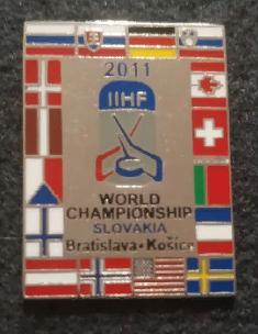 ХОККЕЙ ЗНАЧОК ЧЕМПИОНАТ МИРА ПО ХОККЕЮ 2011 IIHF WORLD HOCKEY CHAMPIONSHIP PIN 1