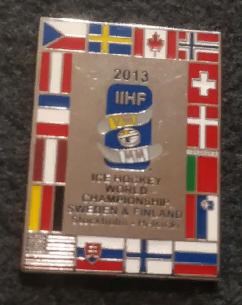 ХОККЕЙ ЗНАЧОК ЧЕМПИОНАТ МИРА ПО ХОККЕЮ 2013 IIHF WORLD HOCKEY CHAMPIONSHIP PIN