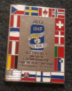 ХОККЕЙ ЗНАЧОК ЧЕМПИОНАТ МИРА ПО ХОККЕЮ 2013 IIHF WORLD HOCKEY CHAMPIONSHIP PIN 1