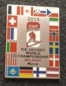 ХОККЕЙ ЗНАЧОК ЧЕМПИОНАТ МИРА ПО ХОККЕЮ 2014 IIHF WORLD HOCKEY CHAMPIONSHIP PIN