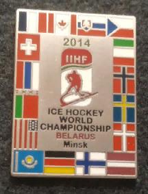 ХОККЕЙ ЗНАЧОК ЧЕМПИОНАТ МИРА ПО ХОККЕЮ 2014 IIHF WORLD HOCKEY CHAMPIONSHIP PIN 1