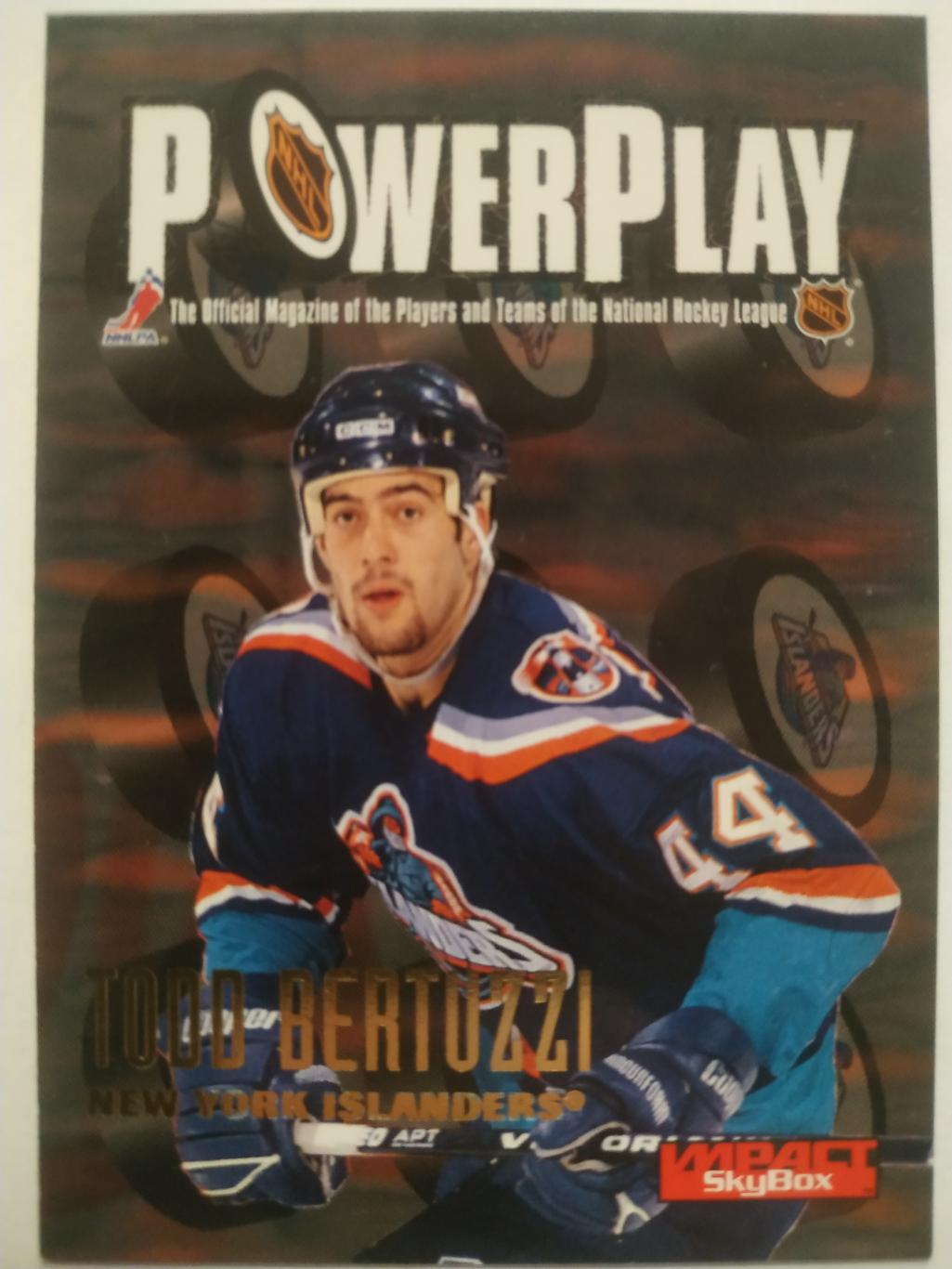 ХОККЕЙ КАРТОЧКА НХЛ IMPACT SKYBOX 1996-97 TODD BERTUZZI ISLANDERS #166