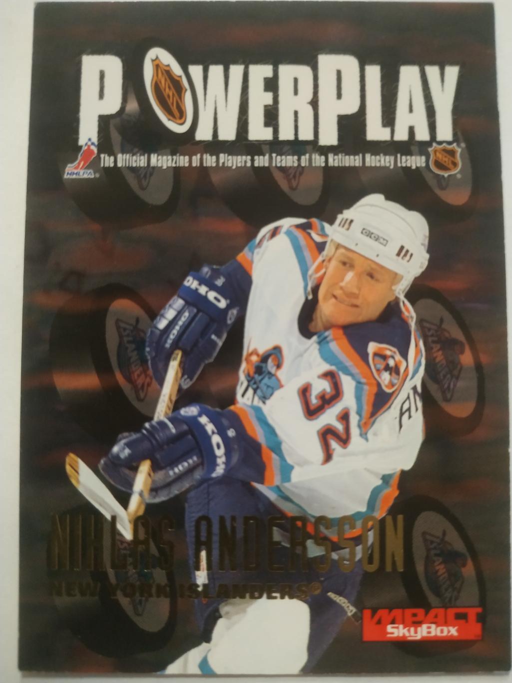 ХОККЕЙ КАРТОЧКА НХЛ IMPACT SKYBOX 1996-97 NIHLAS ANDERSSON ISLANDERS #165