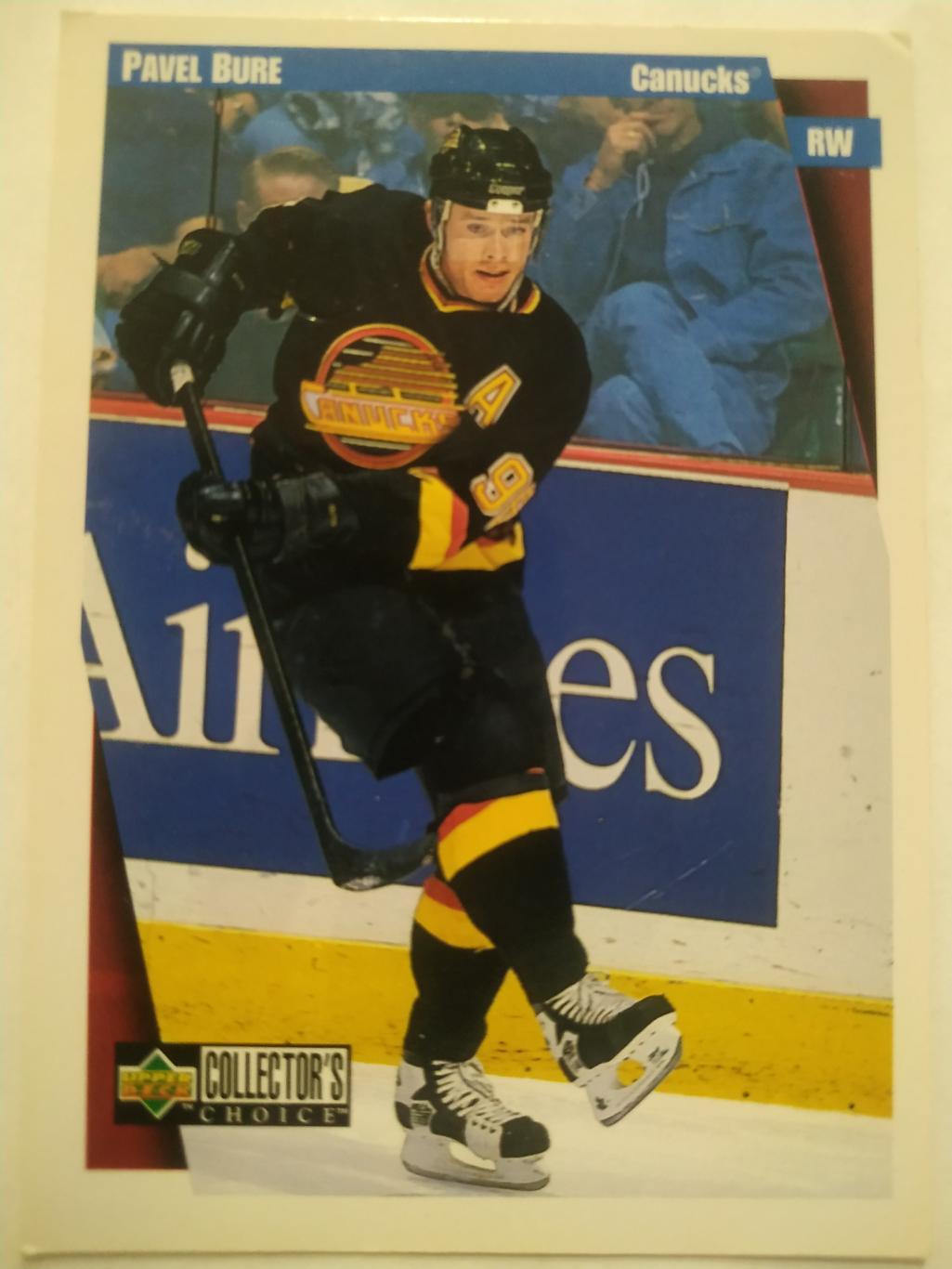 ХОККЕЙ КАРТОЧКА НХЛ UPPER DECK 1997-98 NHL PAVEL BURE VANCOUVER CANUCKS #255
