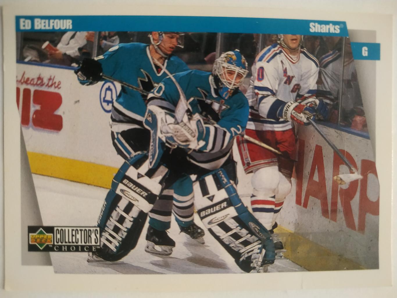 ХОККЕЙ КАРТОЧКА НХЛ UPPER DECK 1997-98 NHL ED BELFOUR SAN JOSE SHARKS #216