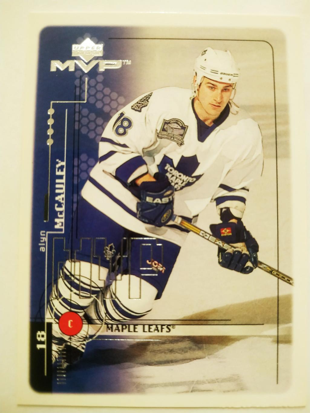 ХОККЕЙ КАРТОЧКА НХЛ UPPER DECK MVP 1998-1999 NHL ALYN MCCAULEY TORONTO #198