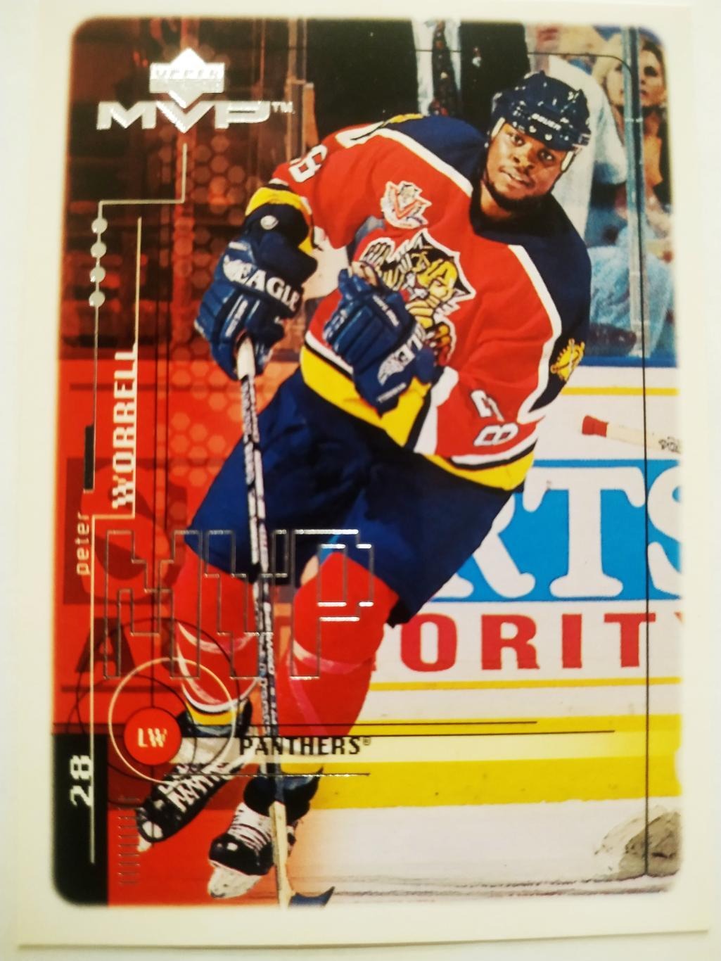 ХОККЕЙ КАРТОЧКА НХЛ UPPER DECK MVP 1998-1999 NHL PETER WORRELL FLORIDA #90