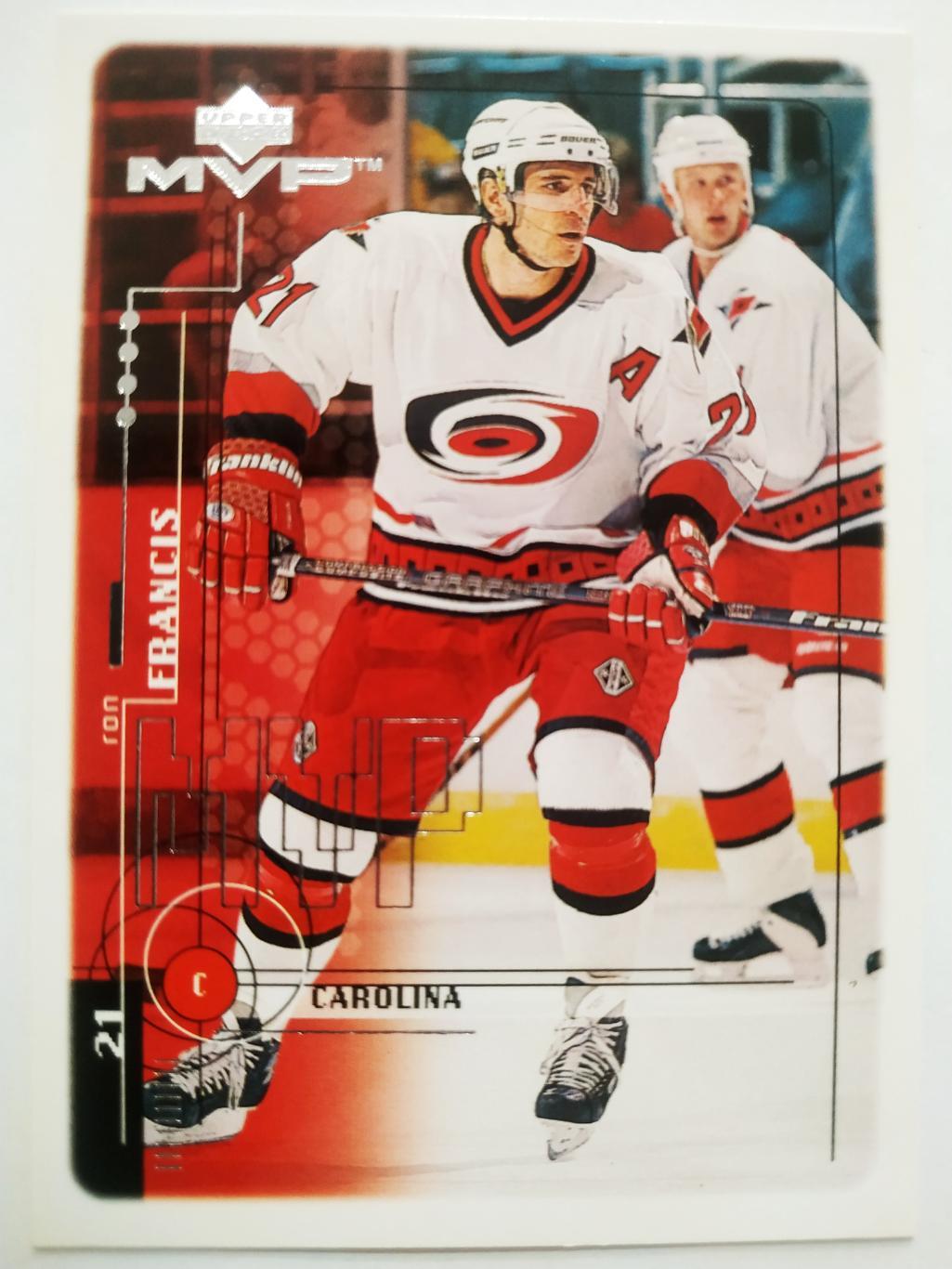 ХОККЕЙ КАРТОЧКА НХЛ UPPER DECK MVP 1998-1999 NHL RON FRANCIS CAROLINA #35