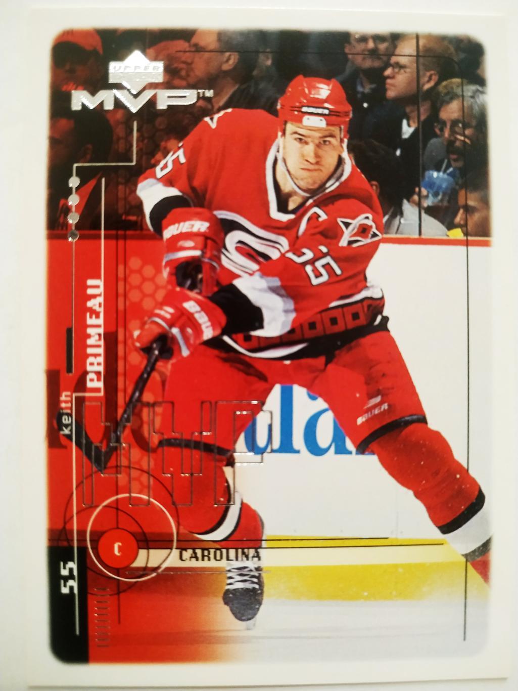 ХОККЕЙ КАРТОЧКА НХЛ UPPER DECK MVP 1998-1999 NHL KEITH PRIMEAU CAROLINA #37