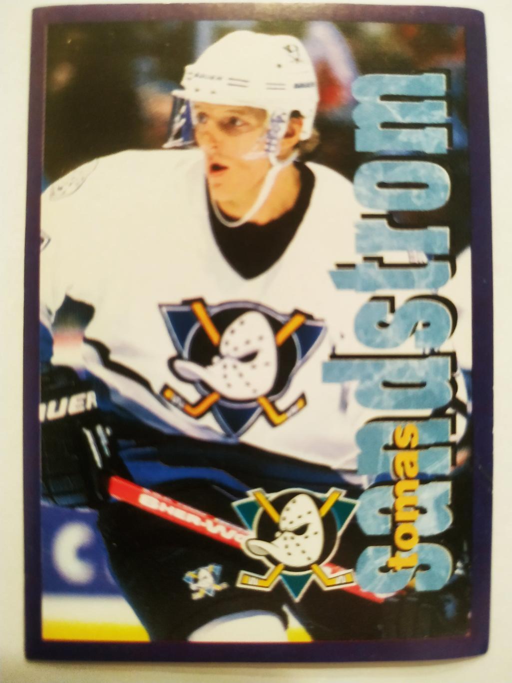 ХОККЕЙ НАКЛЕЙКА НХЛ ПАНИНИ 1998-1999 КОЛЛЕКЦИЯ NHL PANINI TOMAS SANDTROM #172
