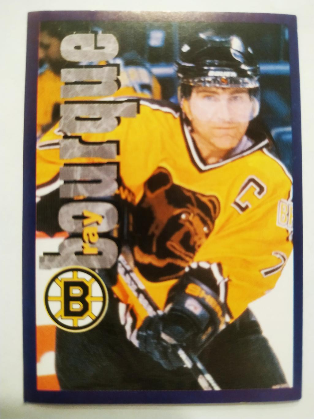 ХОККЕЙ НАКЛЕЙКА НХЛ ПАНИНИ 1998-1999 КОЛЛЕКЦИЯ NHL PANINI RAY BOURQUE #12