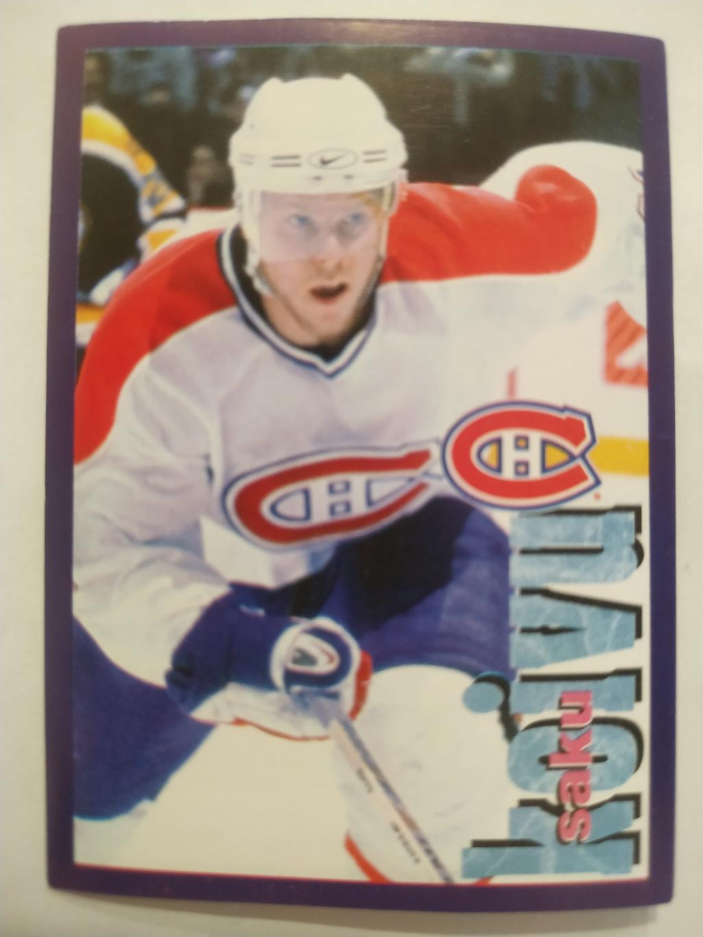 ХОККЕЙ НАКЛЕЙКА НХЛ ПАНИНИ 1998-1999 КОЛЛЕКЦИЯ NHL PANINI SAKU KOIVU #32