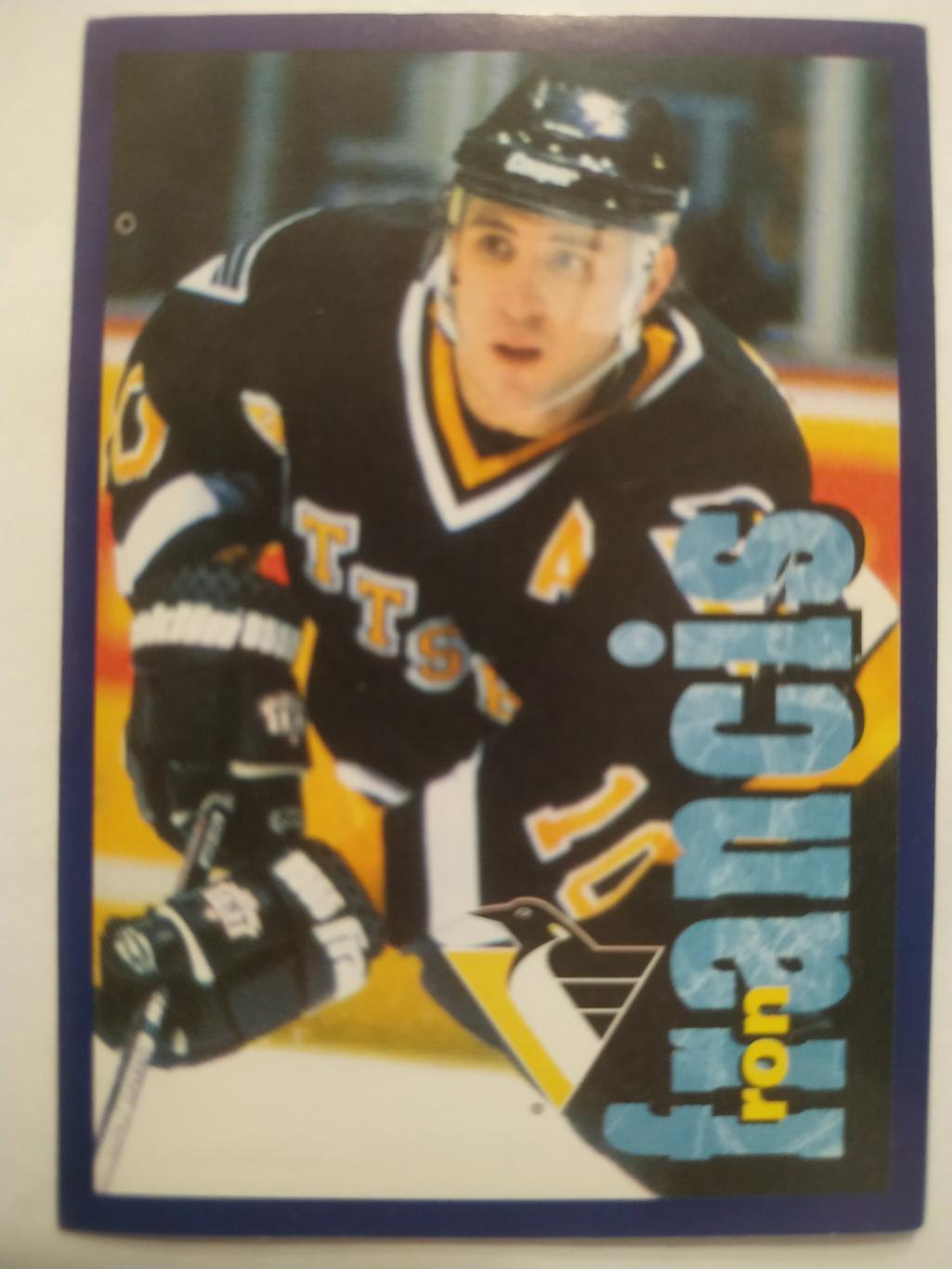 ХОККЕЙ НАКЛЕЙКА НХЛ ПАНИНИ 1998-1999 КОЛЛЕКЦИЯ NHL PANINI RON FRANCIS #227