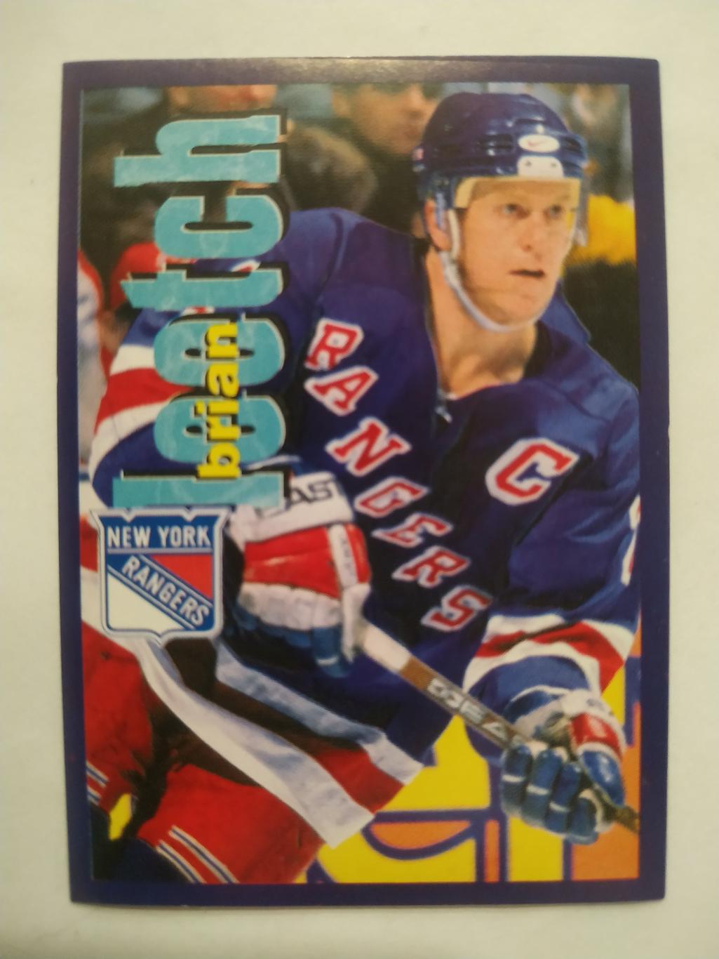 ХОККЕЙ НАКЛЕЙКА НХЛ ПАНИНИ 1998-1999 КОЛЛЕКЦИЯ NHL PANINI BRIAN LEETCH #83