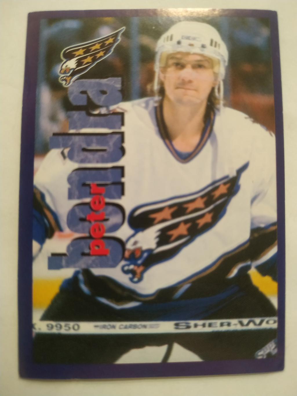 ХОККЕЙ НАКЛЕЙКА НХЛ ПАНИНИ 1998-1999 КОЛЛЕКЦИЯ NHL PANINI PETER BONDRA #2