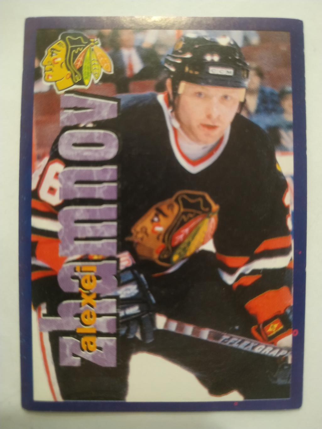 ХОККЕЙ НАКЛЕЙКА НХЛ ПАНИНИ 1998-1999 КОЛЛЕКЦИЯ NHL PANINI ALEXEI ZHAMNOV #112