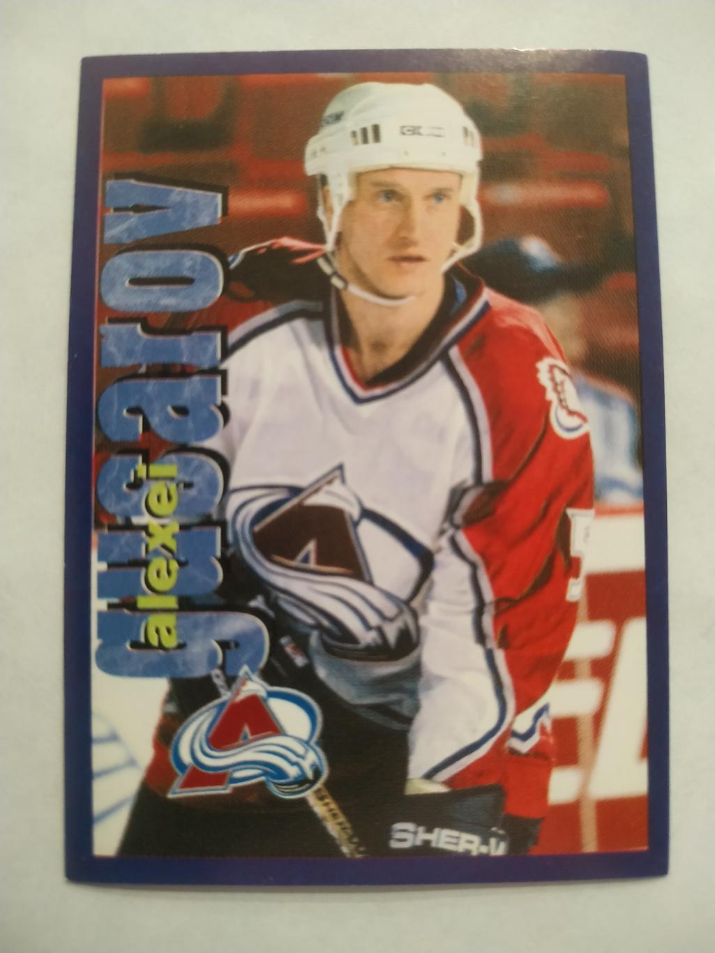 ХОККЕЙ НАКЛЕЙКА НХЛ ПАНИНИ 1998-1999 КОЛЛЕКЦИЯ NHL PANINI ALEXEI GUSAROV #186