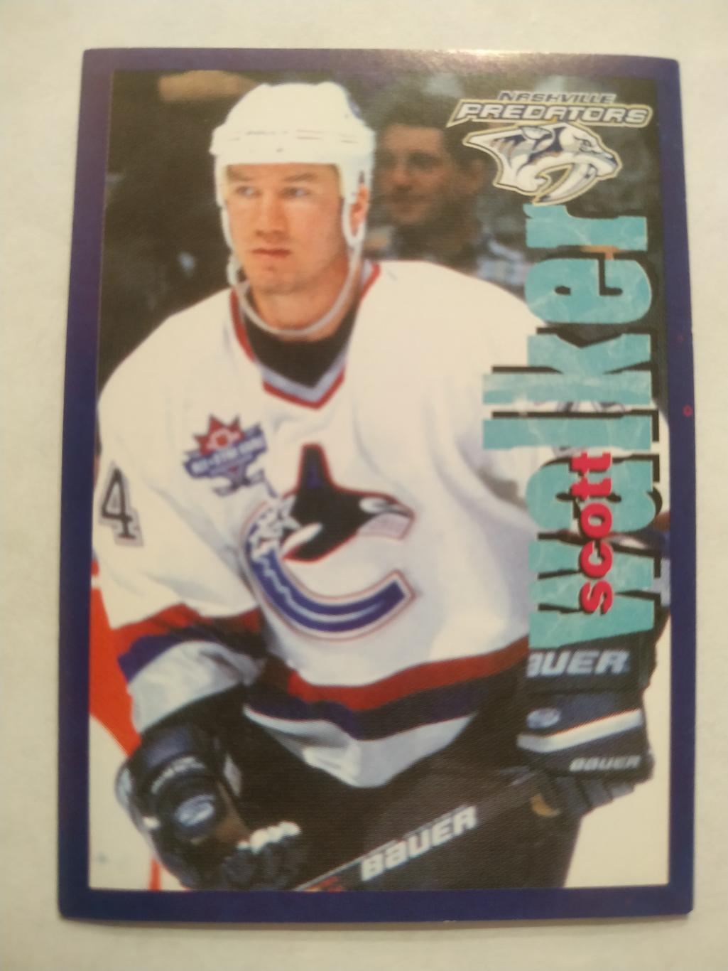 ХОККЕЙ НАКЛЕЙКА НХЛ ПАНИНИ 1998-1999 КОЛЛЕКЦИЯ NHL PANINI SCOTT WALKER #142
