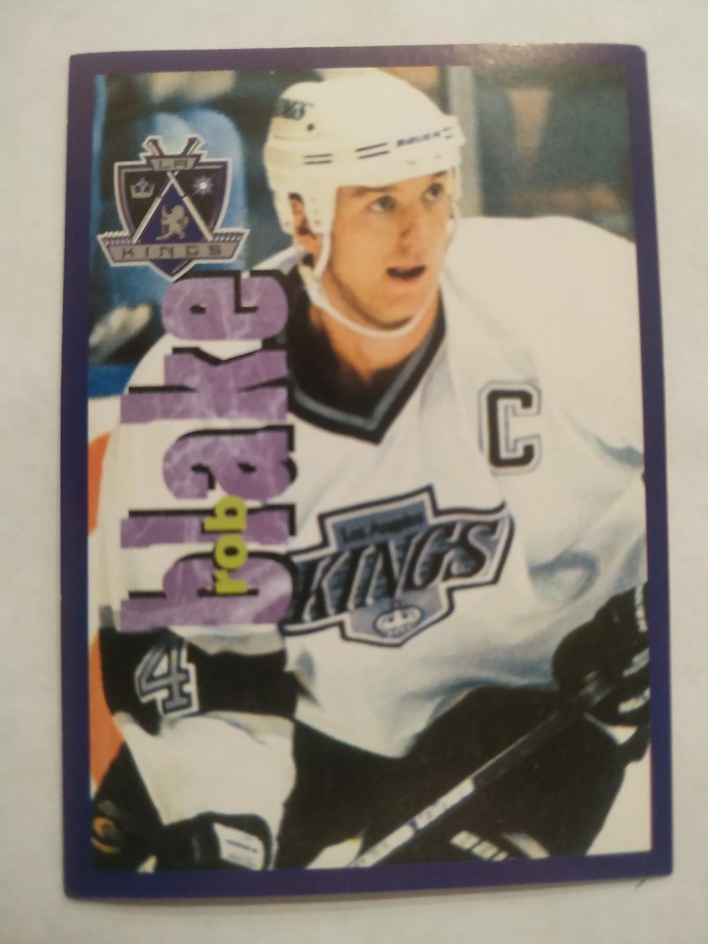 ХОККЕЙ НАКЛЕЙКА НХЛ ПАНИНИ 1998-1999 КОЛЛЕКЦИЯ NHL PANINI ROB BLAKE #205