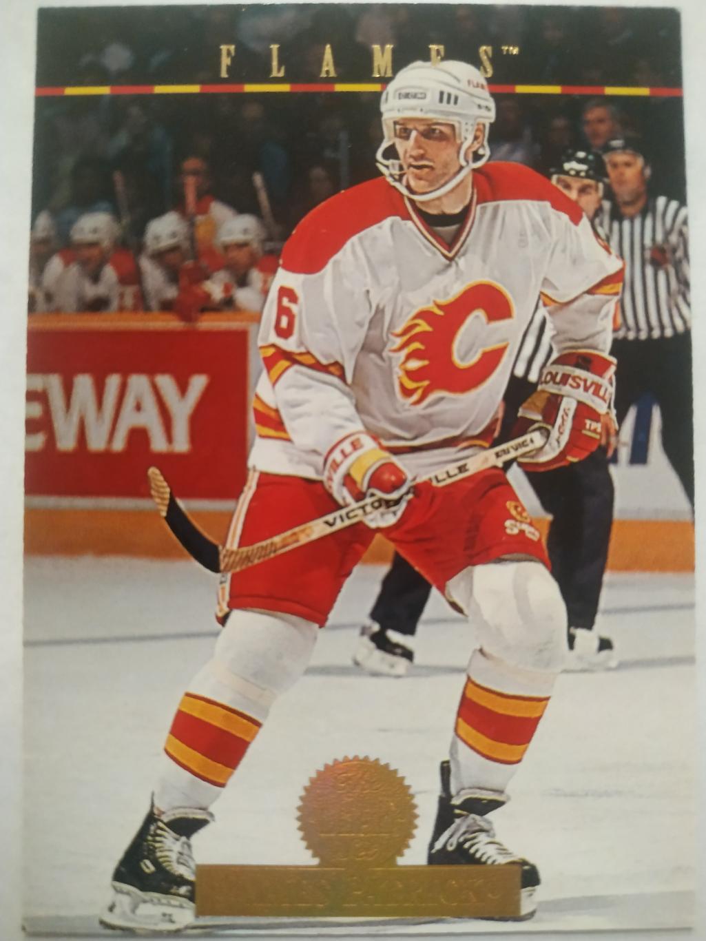 ХОККЕЙ КАРТОЧКА НХЛ DONRUSS LEAF SET 1994-95 JAMES PATRICK CALGARY FLAMES #271